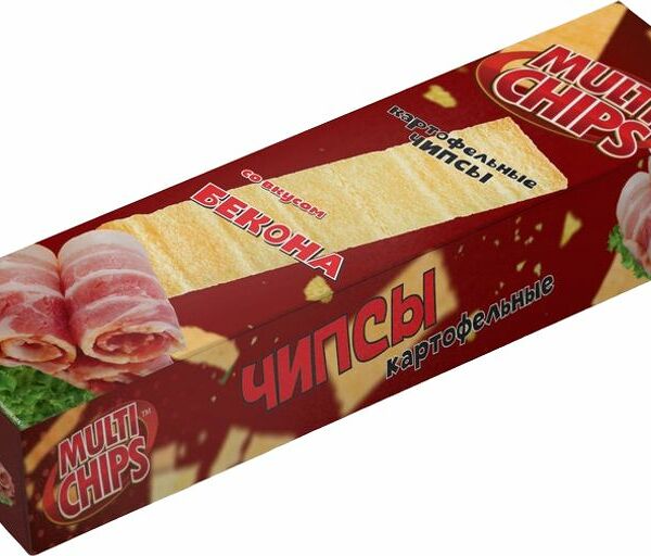 Чипсы Multichips Картофельные со вкусом бекона 100 г