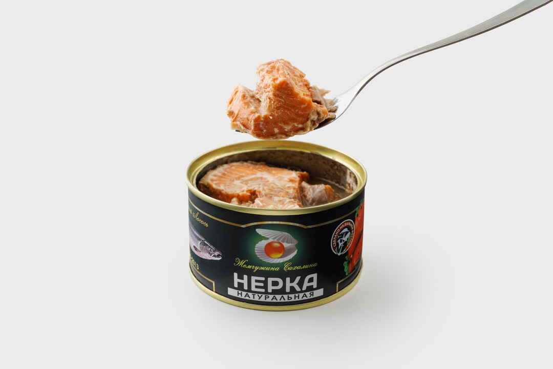 

Нерка куски натуральная Жемчужина Сахалина 227 г