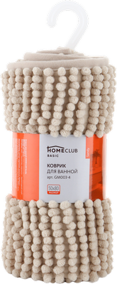 Коврик для ванной HOMECLUB Sandy 50х80см, шенилл, в ассортименте Арт. GM003-4