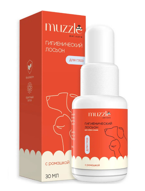 

Гигиенический лосьон Muzzle для глаз, 30 мл