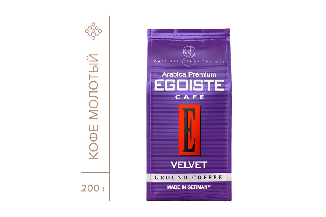 

Кофе молотый Egoiste Velvet 200 г