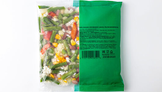 Смесь овощная Калифорния с рисом, быстрозаморозка Продукт замороженный