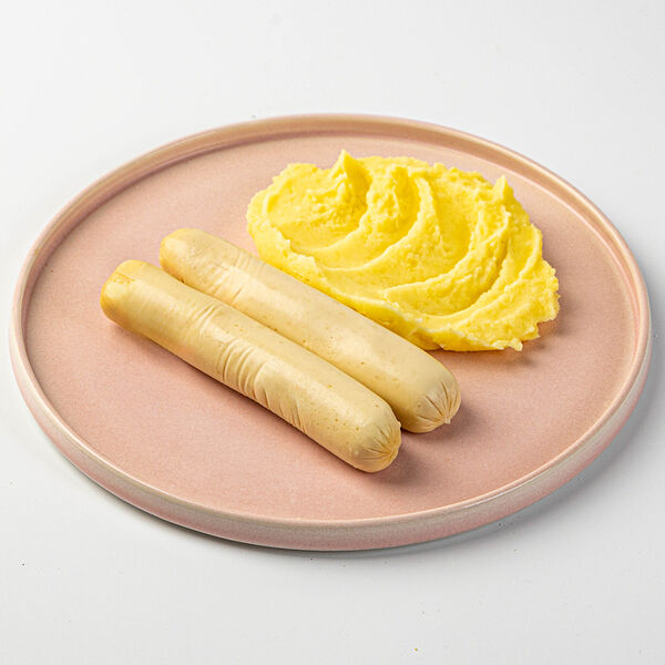 Сосиски куриные с картофельным пюре