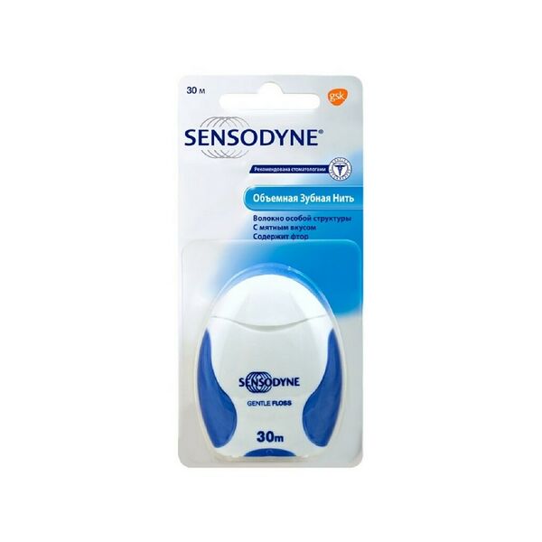 Нить зубная SENSODYNE Total Care 30 м Sensodyne Зубная нить вес 30 м