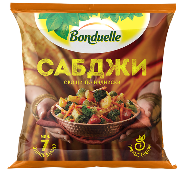 Овощи Bonduelle Сабджи по-индийски, смесь замороженная, 400 г