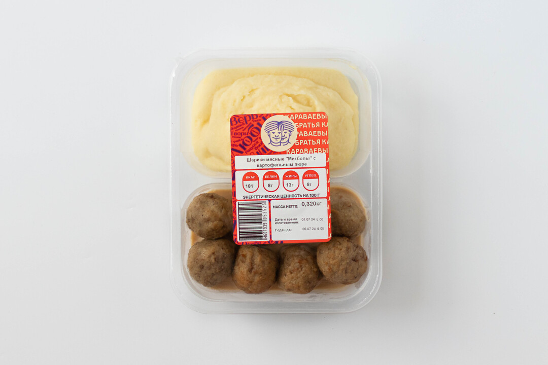 

Митболы с картофельным пюре Братья Караваевы 320 г