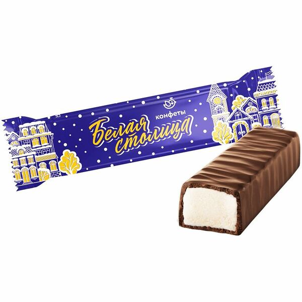 Конфеты Сладуница Белая столица глазированные, вес