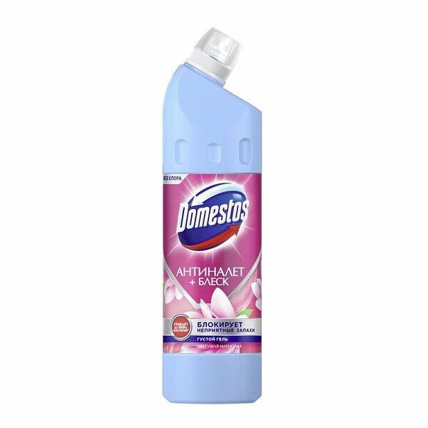 Средство-гель чистящее Domestos универсальное Цветущая магнолия Антиналет + блеск 750мл
