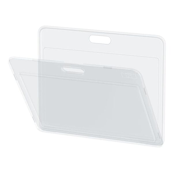 Бейдж горизонтальный Berlingo ID 100, 8,5х5,5см, прозрачный, без держателя