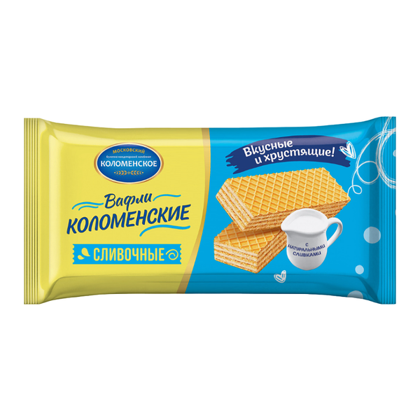 Вафли Сливочные традиционные Коломенское, 200г