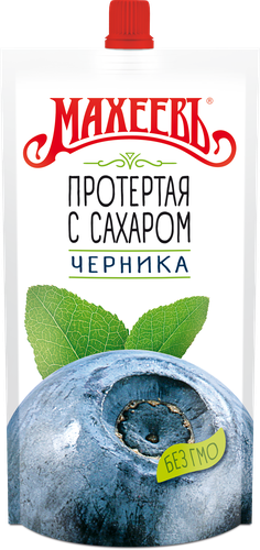 

Черника протертая Махеевъ с сахаром 300 г