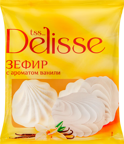 Зефир DELISSE с ароматом ванили, 180 г