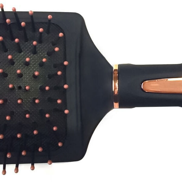 Расческа для волос массажная прямоугольная, черная