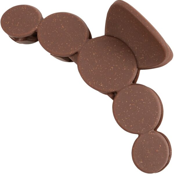 Заколка краб Kosmo shtuchki Круги коричневый