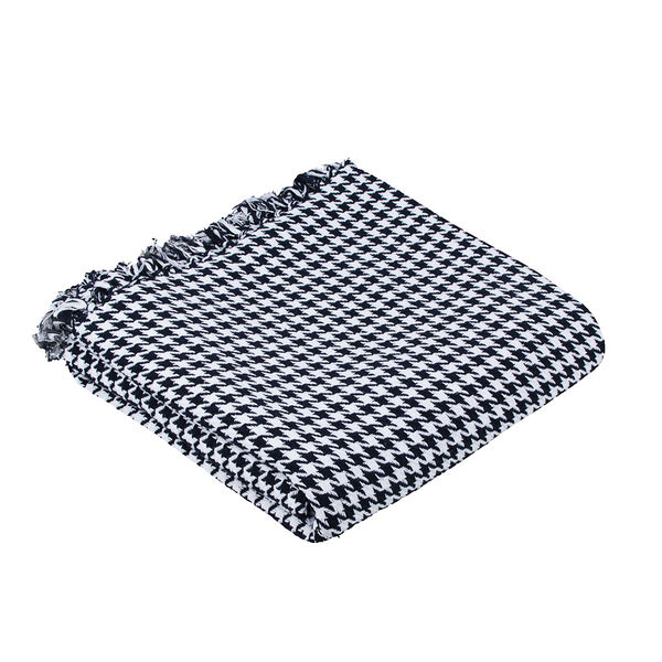 Provance basic плед хлопок, 200х220см, черно-белый