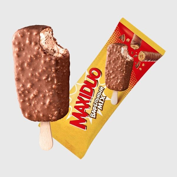 Мороженое Maxiduo вафельный mix БЗМЖ