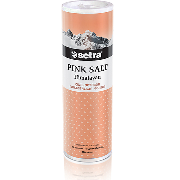 Соль Setra гималайская розовая мелкая шейкер, 250 г