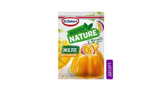 Желе Dr.Oetker со вкусом манго и маракуйи