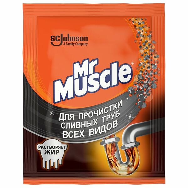 Гранулы для прочистки сливных труб Mr.Muscle,70 г