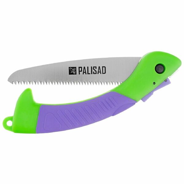 Пила садовая складная 150 мм, пластиковая обрезиненная рукоятка