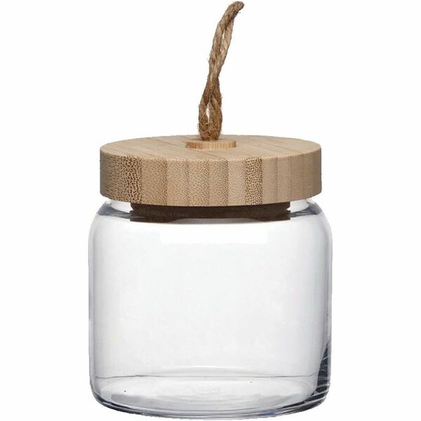 Банка Pasabahce Woody с крышкой из бамбука, 300 г