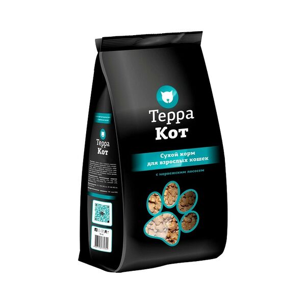 Сухой корм Терра Кот д/к с норвежским лососем 400г