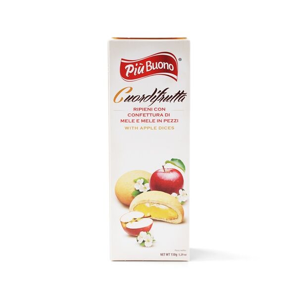 Печенье Piu Buono с мягкой начинкой из яблок 150 г