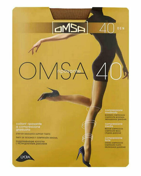 

Колготки Omsa Riposante Daino 40 ден, размер 4