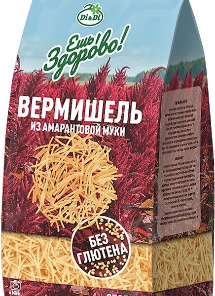 Макароны Di&Di Вермишель из амарантовой муки 250г