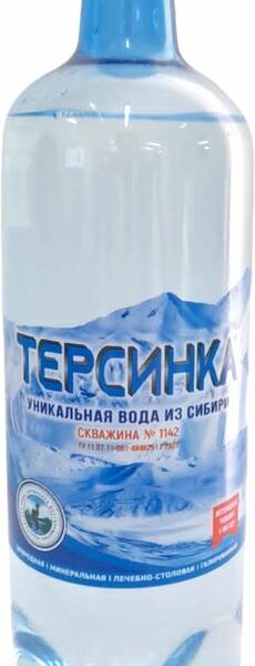 Вода Терсинка скважина №1142 минеральная природная лечебно-столовая газированная 1л
