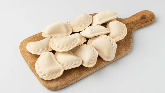 Вареники с сыром сулугуни и шпинатом, вес.