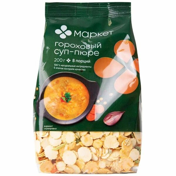 Суп-пюре гороховый Маркет Перекрёсток 200 г