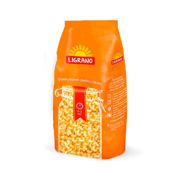 Макаронные изделия Ligrano Пружинки грБ 0,9кг