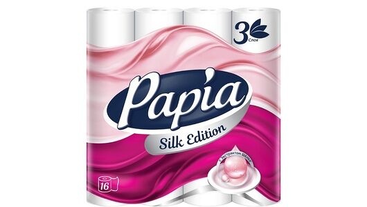 Бумага туалетная Papia Silk Edition 3 слоя 16 шт