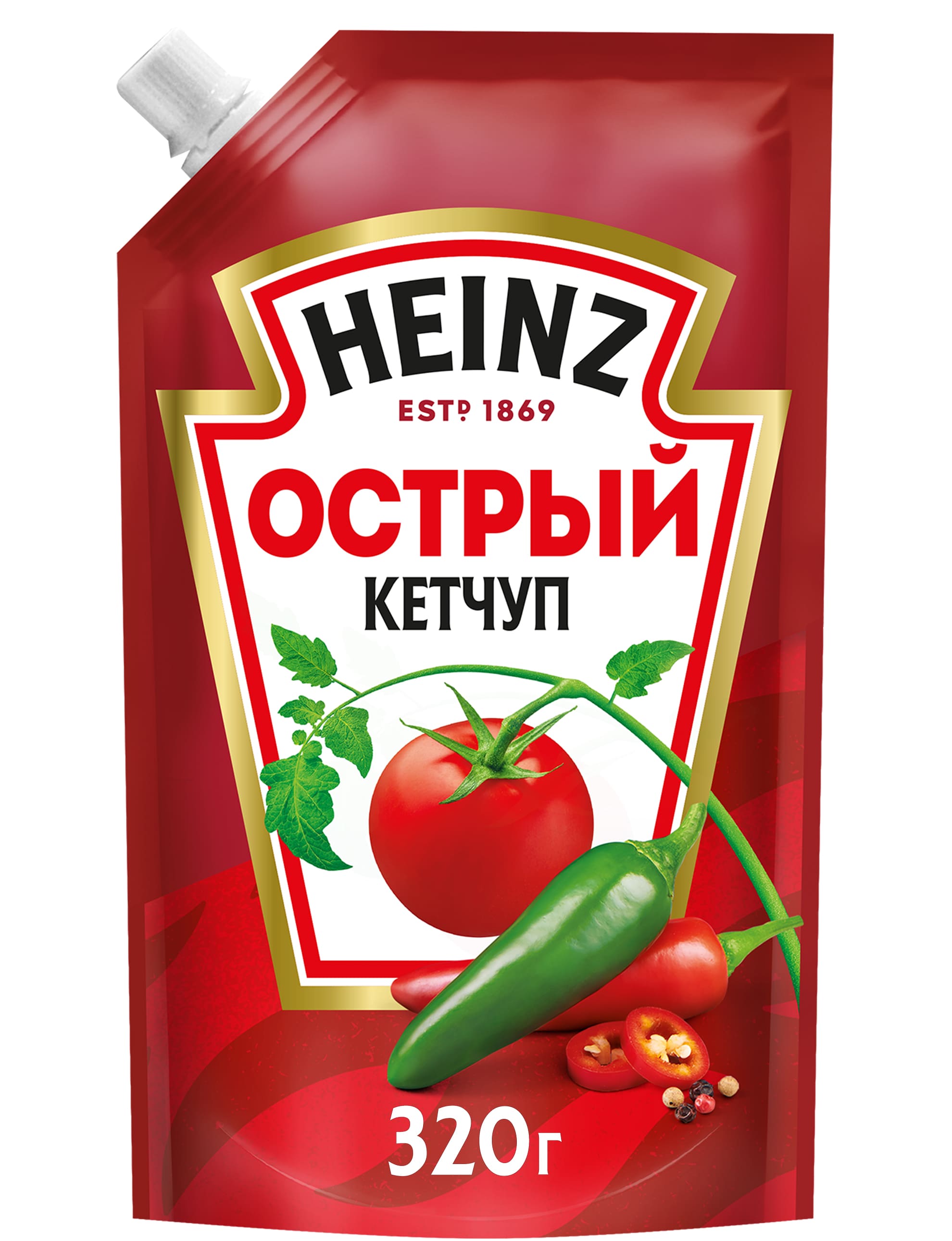 

Томатный кетчуп Heinz Острый 320 г