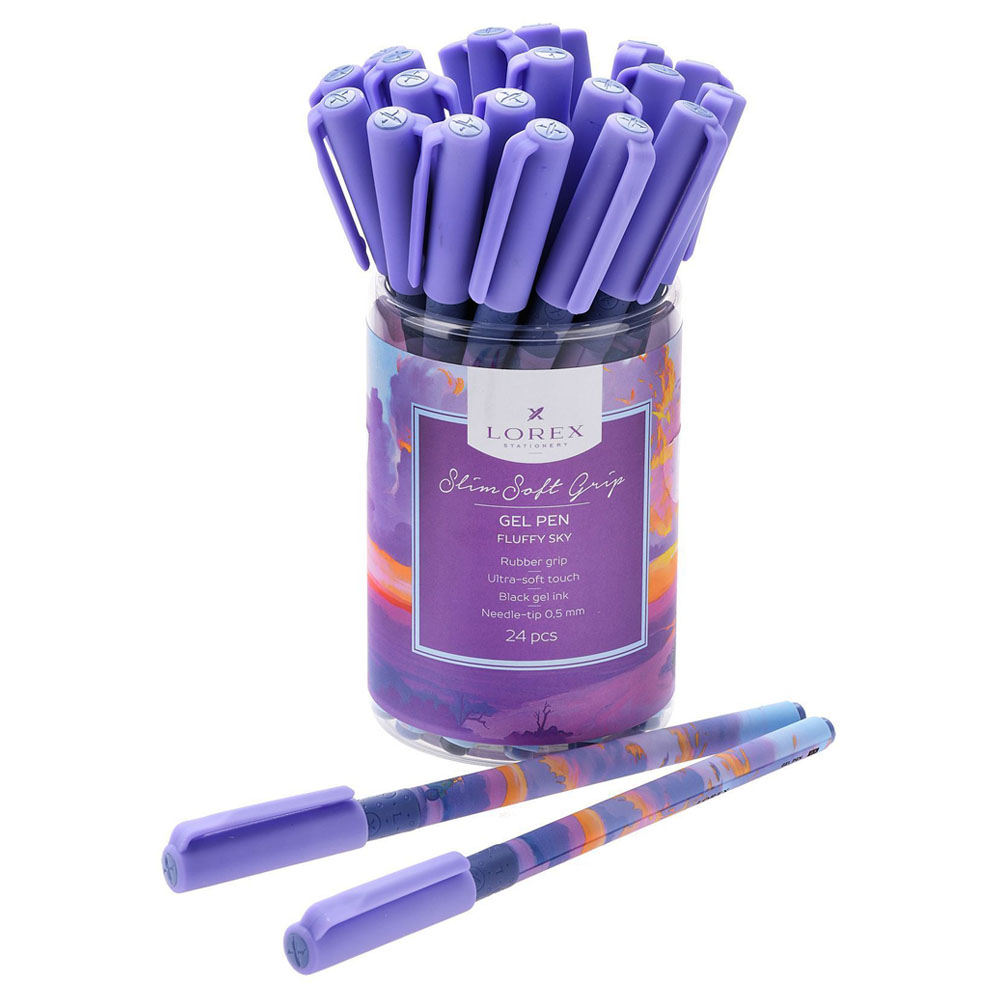 

Ручка гелевая Lorex Fluffy sky 0.5 мм черный арт. lxgpssg-fs2