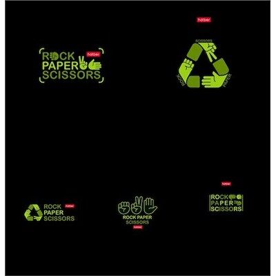 Тетрадь 48л клетка Камень, ножницы бумага 48Т5вмВ1