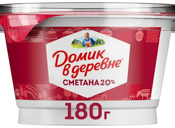 Сметана Домик в деревне 20% 180г