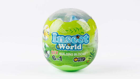 Набор игровой Яйцо с конструктором: насекомые