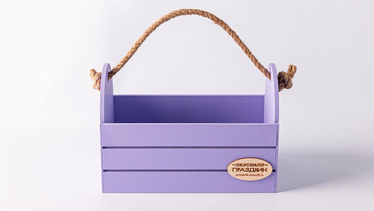 Бокс ящик малый подарочный лавандовый