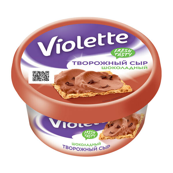 Сыр творожный Violette шоколадный 50%