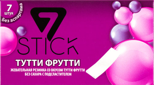 

Жевательная резинка 7Stik Тутти-фрутти 14.5 г