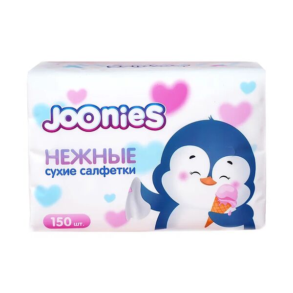 Салфетки Joonies бумажные 3 слоя 150 шт