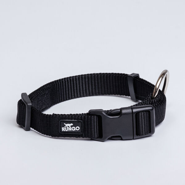 Ошейник нейлоновый для собак, 20 мм, 35-53 см, черный