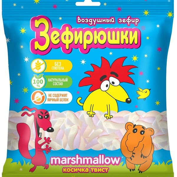 Зефир Зефирюшки воздушный Косичка твист 80г