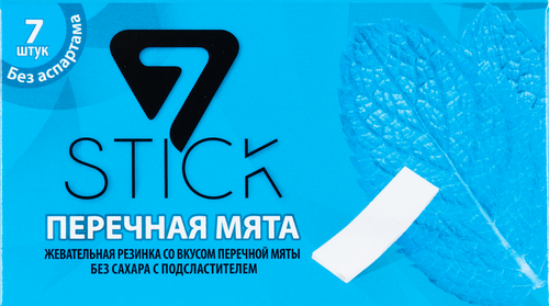 

Жевательная резинка 7Stik Перечная мята 14.5 г