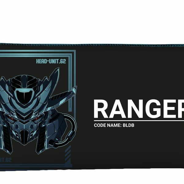 Пенал-тубус 1 отд сред Schoolformat Кибер Роботы 210х65 мм черн полиэстер