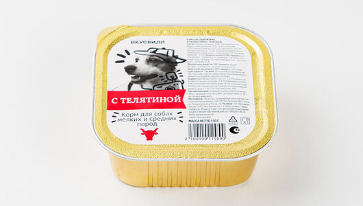 Корм для собак мелких пород с телятиной