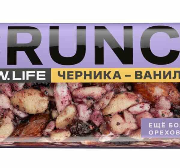 Батончик ореховый R.A.W. Life Crunch Черника-ваниль без сахара