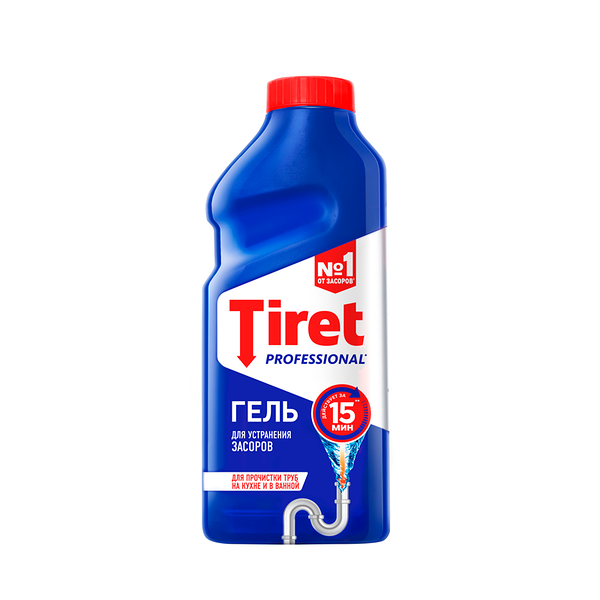 Гель для устранения профилактических засоров Tiret Professional 500 мл